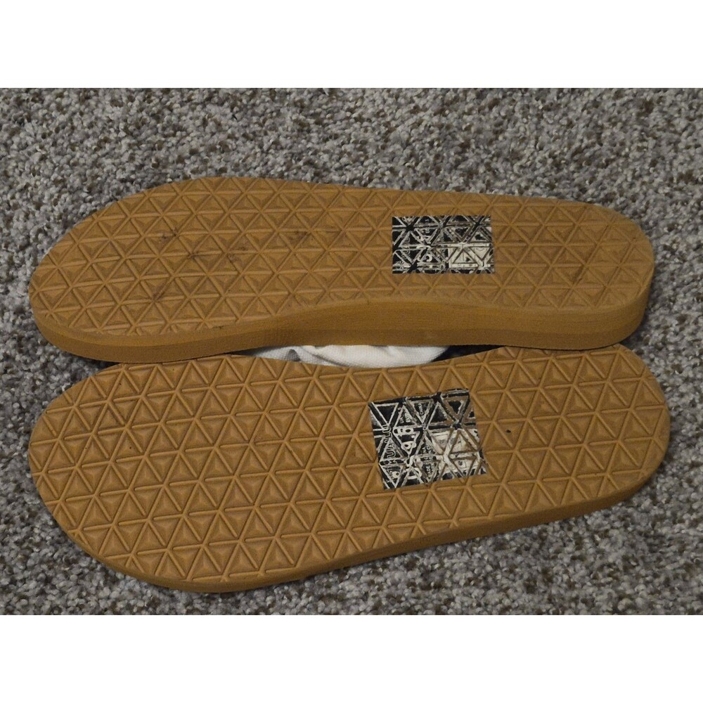 Kuailu Flip Flop Sandals Size 9.5 Brown White Comfort Yoga Wear Slip On - Picture 8 of 9